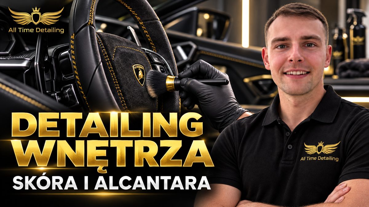 Detailing wnętrza — skóra i alcantara